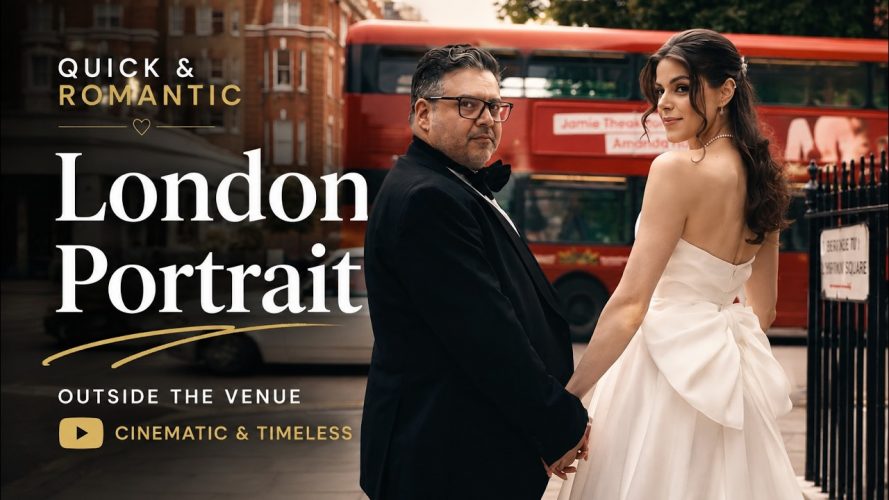 Quick & romantic London portrait video for bride & groom Quick & romantic London portrait video for bride & groom