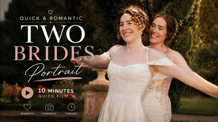 Two brides quick 10 minutes video portrait. Two brides quick 10 minutes video portrait.