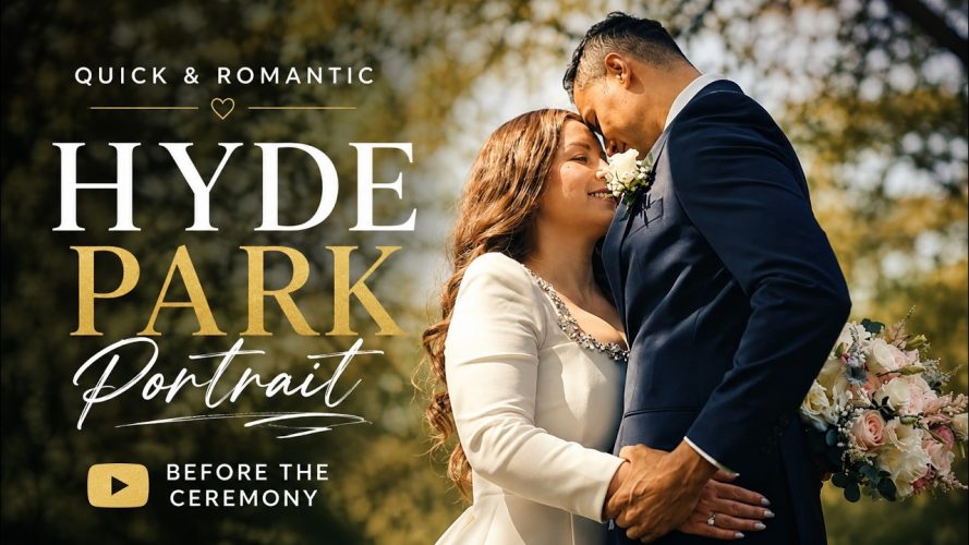 Quick romantic video portrait of bride & groom in Hyde park before the ceremony. Quick romantic video portrait of bride & groom in Hyde park before the ceremony.